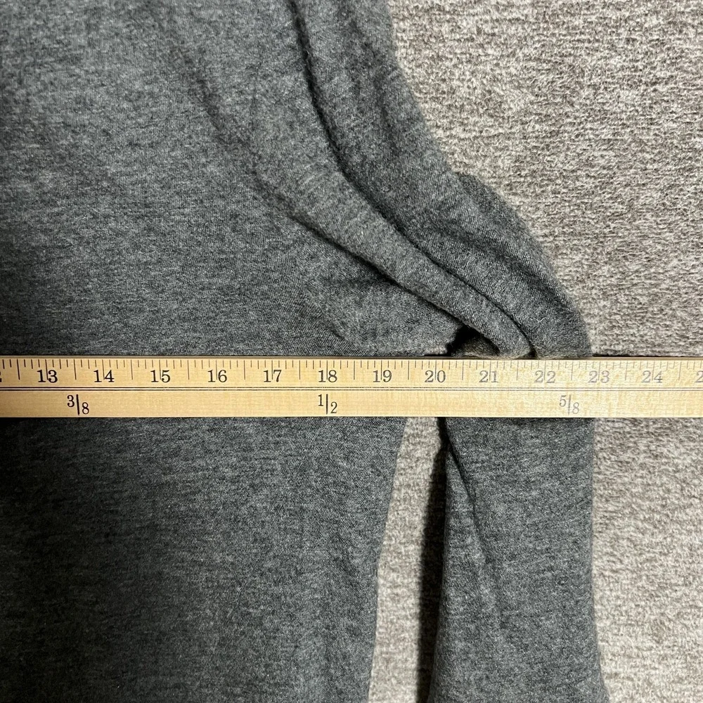 Zegna Sweater Mens Medium Gray Button Shoulder Crewneck‎ Knit Pullover Italy